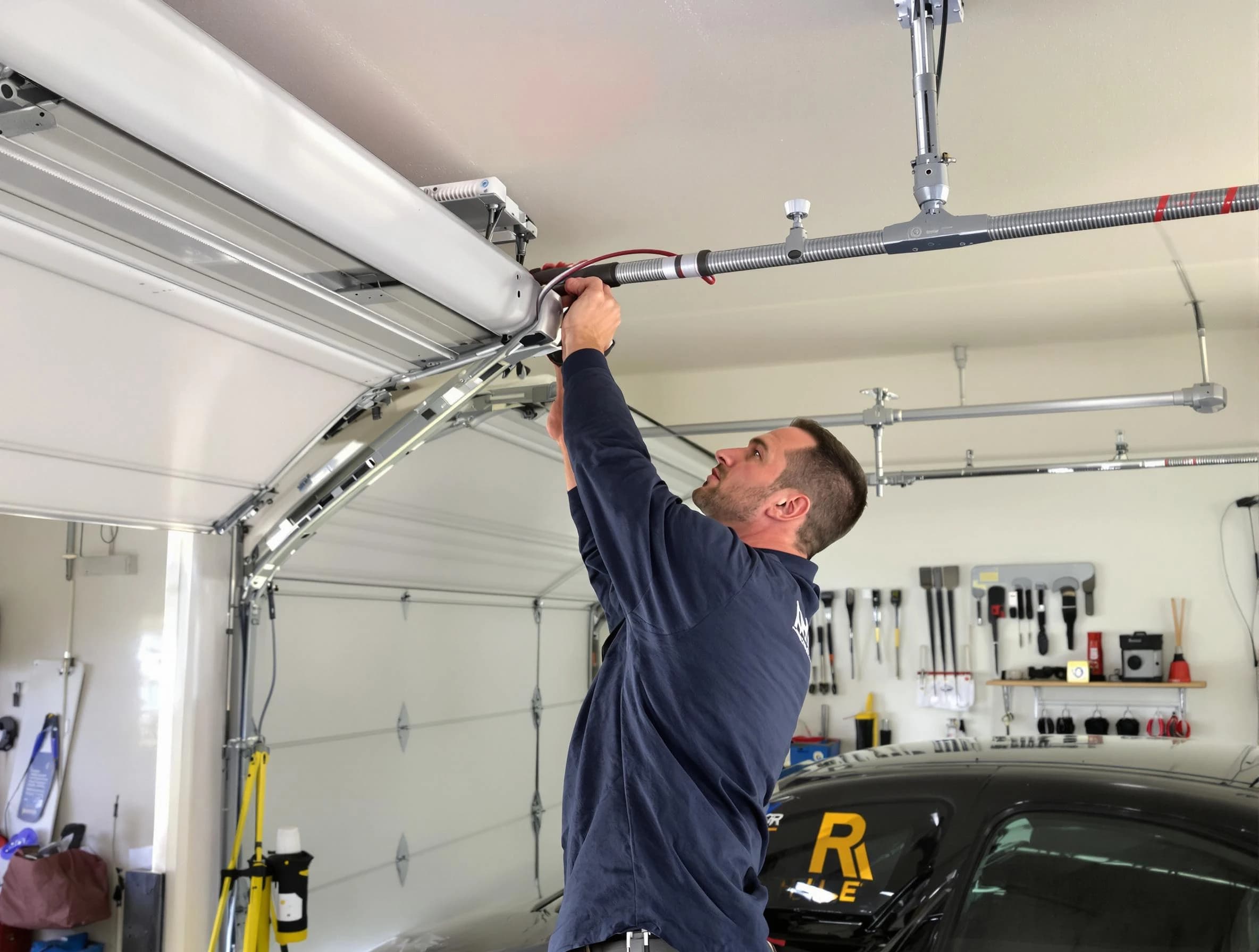 Piscataway Garage Door Repair technician performing garage door cable repair in Piscataway