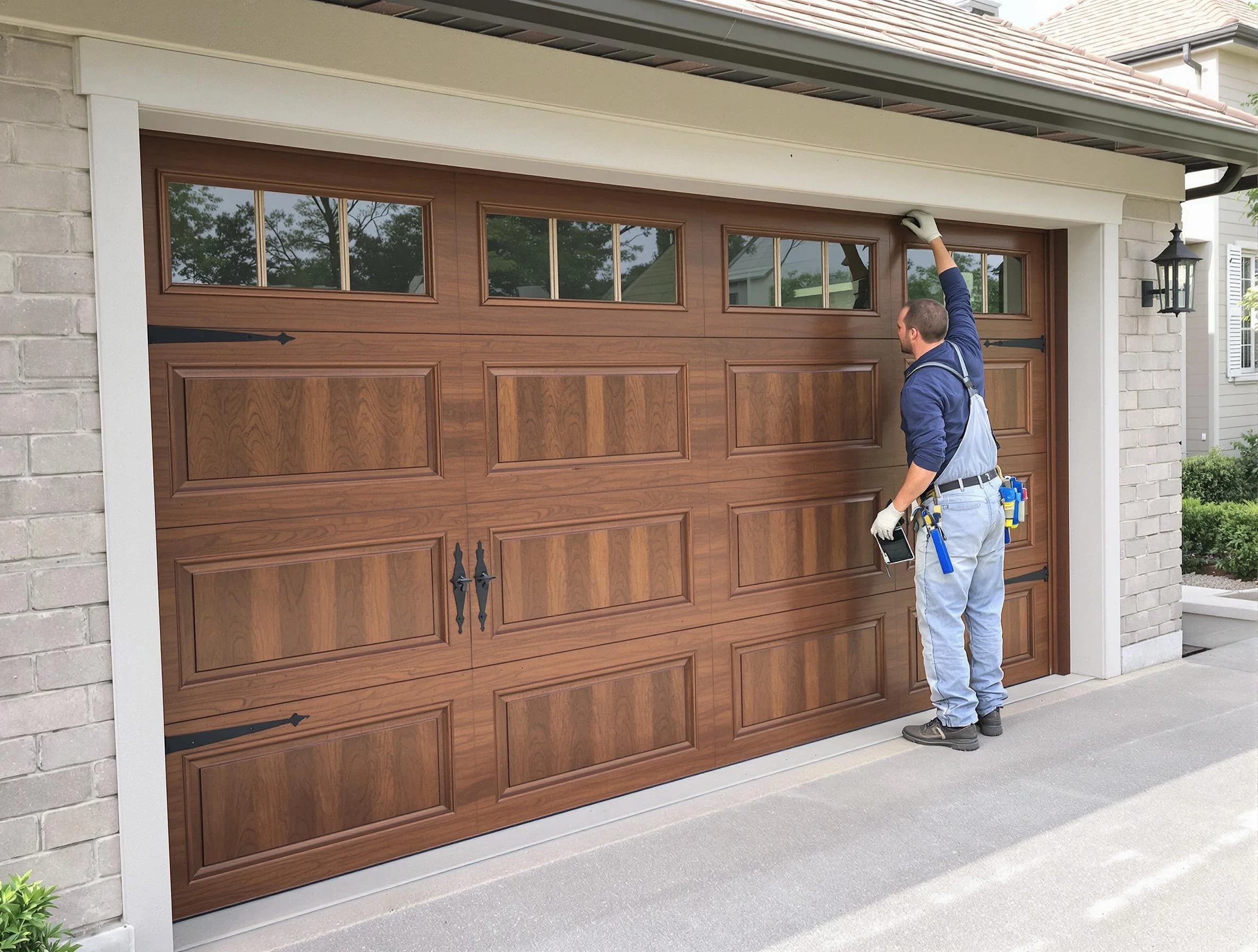 Custom garage door showcase by Piscataway Garage Door Repair in Piscataway