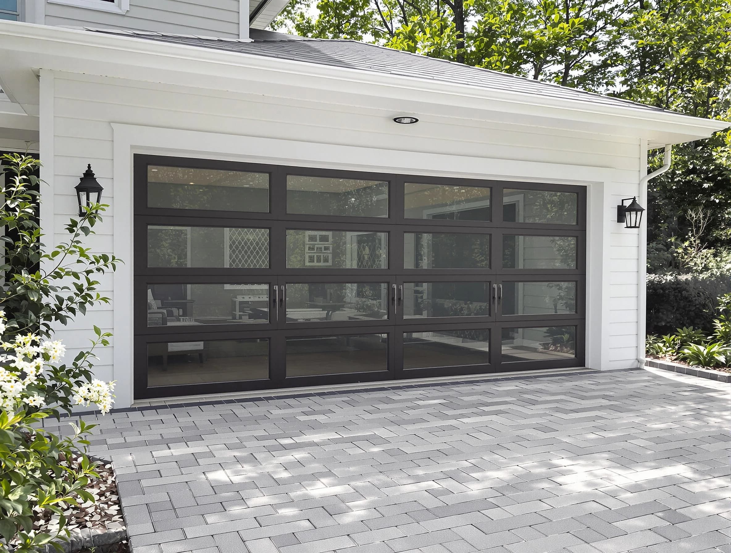 Piscataway Garage Door Repair design specialist presenting custom garage door options to Piscataway homeowner