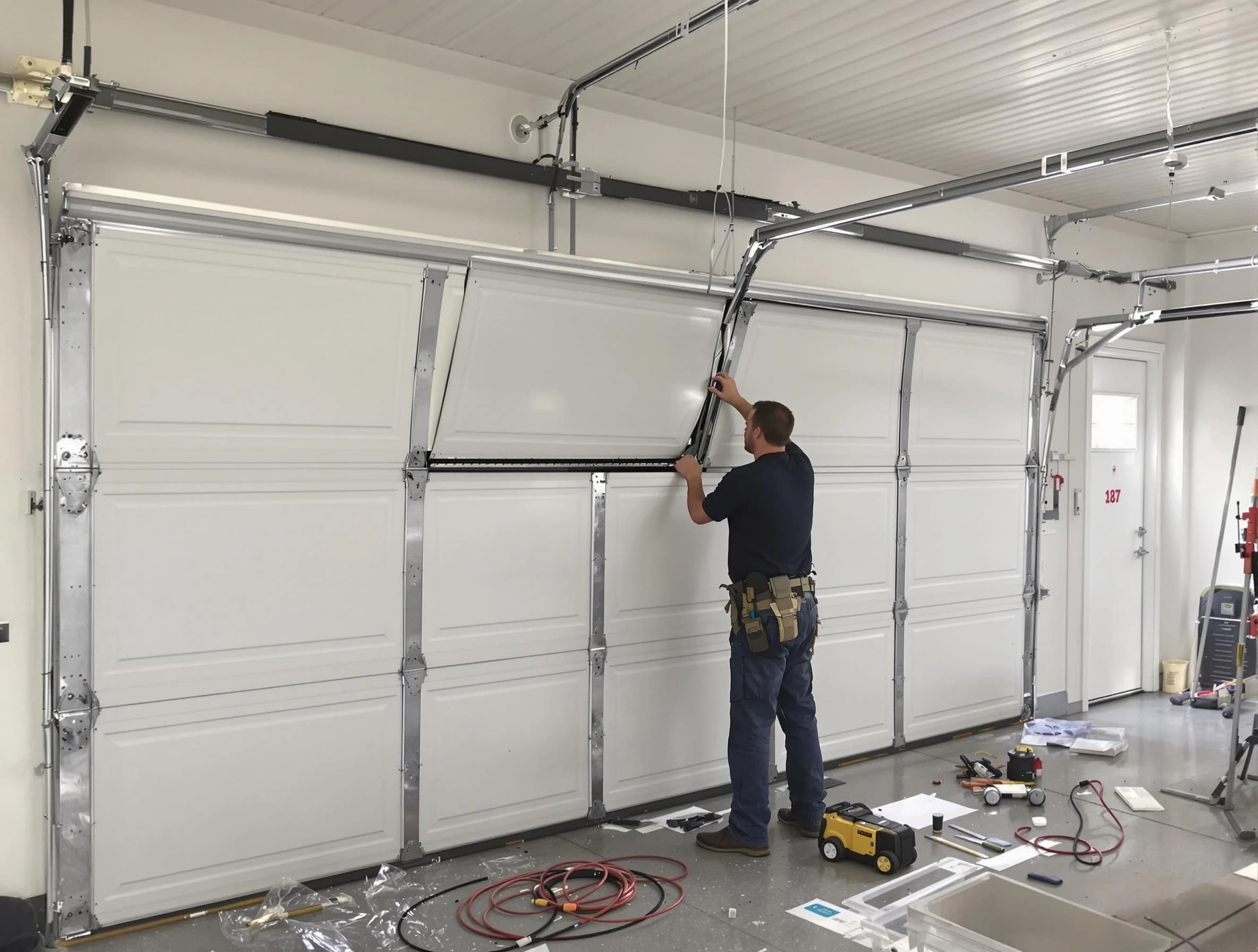 Garage Door Section Replacement in Piscataway